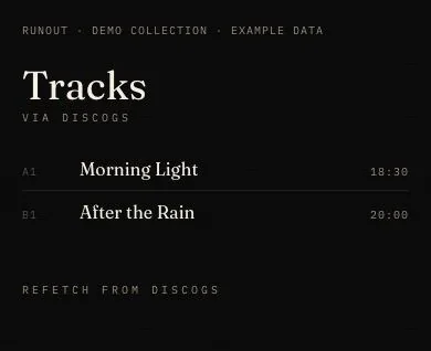 Tracklists pulled from Discogs